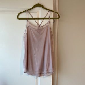 Lululemon Porcelain Pink Mix and Mesh Tank top